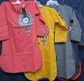 Cotton Embroidered Tunic, Career Wear Petites Small Size Kurti